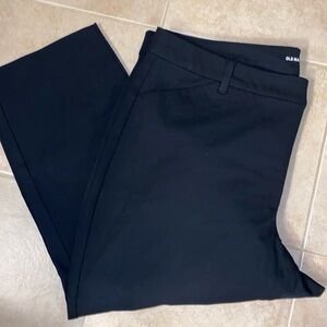 Old navy black high rise pixie straight ankle pants